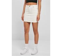 Urban Classics Donna Donna Denim Stretch Biologico Mini Gonna Offwhite Raw 32 Bianco