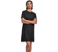 Urban Classics Kleid Ladies Boxy Lace Hem Tee Dress Vestito, Black, S Donna