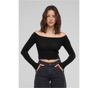 Urban Classics Donna Off Shoulder Glitter Longsleeve TB6125 XXL Nero