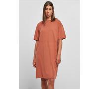 Urban Classics Organic Oversized Slit Short Sleeve Short Dress Arancione XS Donna