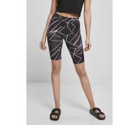 Urban Classics Donna Pantaloncini da ciclismo AOP 2-Pack Geometric Nero/Nero S Nero