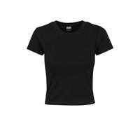 Urban Classics Donna Stretch Jersey Cropped Tee nero 5XL Nero