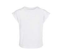 Urban Classics Girls Organic Extended Shoulder Tee T-Shirt, Bianco, 134-140 cm Bambina