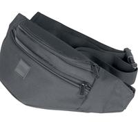 Urban Classics Double-Zip Shoulder Bag Borsa Messenger, 39 cm, Nero (Blk/blk)