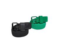 Urban Classics Elastic Belt Set Kids Cintura, Black/bodegagreen, S/M Unisex-Adulto