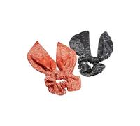 URBAN CLASSICS Elastico Capelli Donna Uomo, 2 Pezzi, Bande Elastiche, Bandana per Capelli, Fasce Colorate Con Fiocco, Taglia Unica, Diversi Colori
