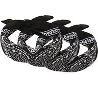Urban Classics Fascia per il collo Bandana, confezione da 3 pezzi, nera Nero