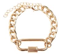 Urban Classics Fastener Braceletarmband Bigiotteria Bangle 18-21cm Allungabile