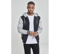 Felpa con cappuccio Urban Classic 2-tone zip Noir M