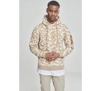 Urban Classics Felpa con cappuccio Camo Bomber Hoody Beige Camouflage S Beige
