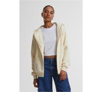 Urban Classics Felpa con cappuccio con zip da donna TB7286 3XL Bianco
