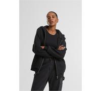 Urban Classics Fluffy Full Zip Sweatshirt Nero XL Donna