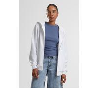 Urban Classics Felpa con cappuccio con zip da donna TB7286 XXL Bianco