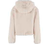 Urban Classics Felpa con cappuccio con zip integrale da donna TB7934 L Bianco