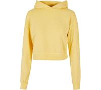 Urban Classics Felpa con cappuccio corta da donna con ricamo a fiori Terry 3XL Giallo
