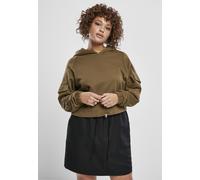 Urban Classics Felpa con cappuccio da donna Felpa corta da lavoro da donna con cappuccio Summerolive XL Verde