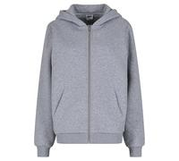 Urban Classics Felpa con Cappuccio da Donna Fluffy Zip Hoody, Morbida Felpa con Cappuccio con Cerniera per Donna, Lightasfalto, XS