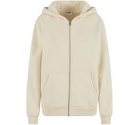Urban Classics Felpa con Cappuccio da Donna Fluffy Zip Hoody, Morbida Felpa con Cappuccio con Cerniera per Donna, Sabbia, S