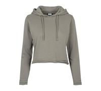 Urban Classics Felpa con Cappuccio da Donna in Spugna, Verde Militare, XS