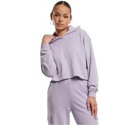 Urban Classics Ladies Ladies Oversized Cropped Light Terry Felpa con cappuccio TB6854 M Viola
