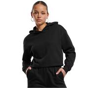Urban Classics Felpa con Cappuccio da Donna Oversize Cropped Light Terry, Nero