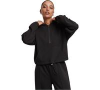 Urban Classics Donna Soft Touch Zip Hoodie TB7709 L Nero