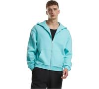 Urban Classics Felpa con Cappuccio da Uomo Fluffy Zip Hoody, soffice Felpa con Cerniera Lampo, Felpa da Uomo, Oversize, Blu berillo, L