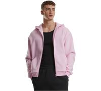 Urban Classics Felpa con Cappuccio da Uomo Fluffy Zip Hoody, soffice Felpa con Cerniera Lampo, Felpa da Uomo, Oversize, Rosa Morbido, L
