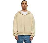 Urban Classics Felpa con cappuccio e zip Heavy Sand Washed Anni '90 Beige Union XXL Uomo
