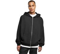 Urban Classics Felpa con Cappuccio da Uomo Organic 90's Zip, Nero, XXXXL