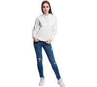 URBAN CLASSICS Felpa con Cappuccio Donna Invernale, Pullover Caldo Manica Lunga, Maglione Pesante per Ragazza, Colore white, Taglia S