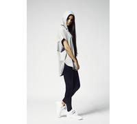 Urban Classics Felpa con cappuccio Donna Terry Hoody senza maniche Nero S Nero