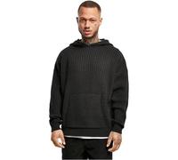 Urban Classics Felpa con Cappuccio in Maglia, Nero, XXL Uomo