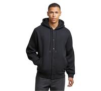 Urban Classics Felpa con Cappuccio in Pile Fluffy, Nero, 4XL