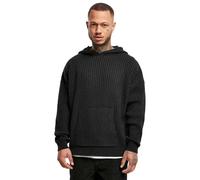 Urban Classics Felpa con cappuccio da uomo in maglia Nero L