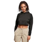 Urban Classics Ladies Oversized Cropped Hoodie Donna Felpa con Cappuccio Nero M