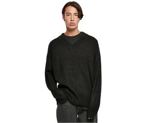Urban Classics Felpa con Scollo a V Maglia di Tuta, Nero, XXL Uomo
