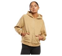 Urban Classics Donna Velluto Jacquard Oversized Zip Hoody TB7121 XL Beige