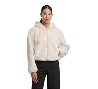 Urban Classics Felpa con cappuccio con zip integrale da donna TB7934 L Bianco