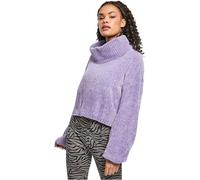 Felpa dolcevita da donna Urban Classics chenille Bleu L