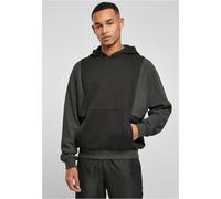 Urban Classics Felpa Cut On Manica con cappuccio Nero/Charcoal L Nero