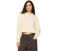 Urban Classics Felpa da Donna con Cappuccio, Oversize, Cropped Light Terry, con Cappuccio, da Donna, Taglio Corto, Sabbia, L