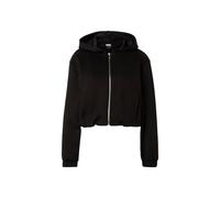Urban Classics Felpa da Donna Scuba Zip - Regular Fit con Cappuccio in Materiale Scuba con Cerniera per Tempo Libero, Abbigliamento Quotidiano e Streetwear, Nero, XXL