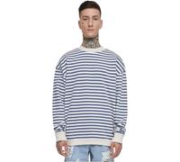 Urban Classics Felpa da Uomo a Righe, Bianco Sabbia/Blu Vintage, M