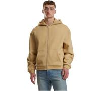 Urban Classics Felpa da uomo TB7284-fluffy Zip Hoody Maglia di Tuta Beige 3XL