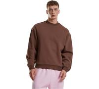 Urban Classics Felpa da Uomo con Scollo Rotondo, Oversize, Taglie S-5XL, Marrone Cioccolato, 5XL