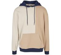 Urban Classics Felpa con Cappuccio Oversized Color Block Maglia di Tuta, Softseagrass/Beige, L Uomo