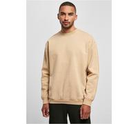 Urban Classics Heavy Terry Garment Dye Sweatshirt Beige S Uomo