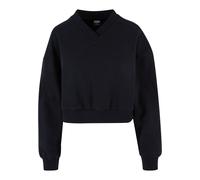 Urban Classics Cropped V Neck Sweater Nero S Donna