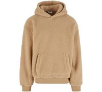 Urban Classics Felpa con cappuccio TB7265 Oversized Teddy Beige L Uomo